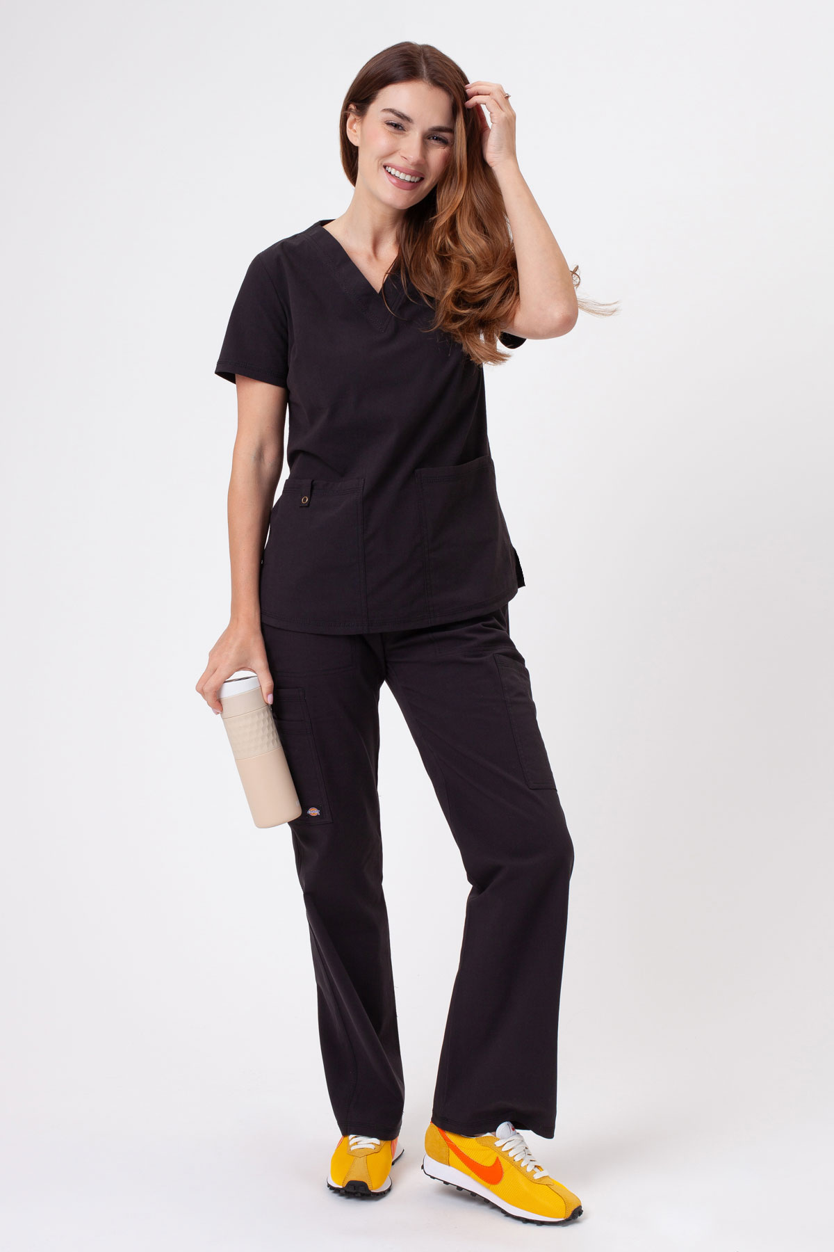Dámská lékařská halena Dickies Forge V-neck černá-1