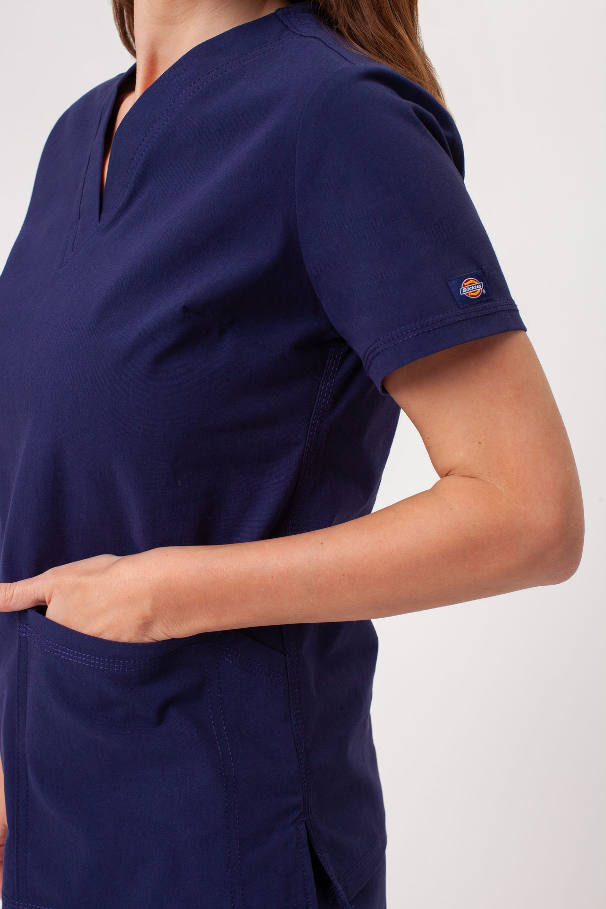 Dámská lékařská halena Dickies Forge V-neck námořnická modř-5