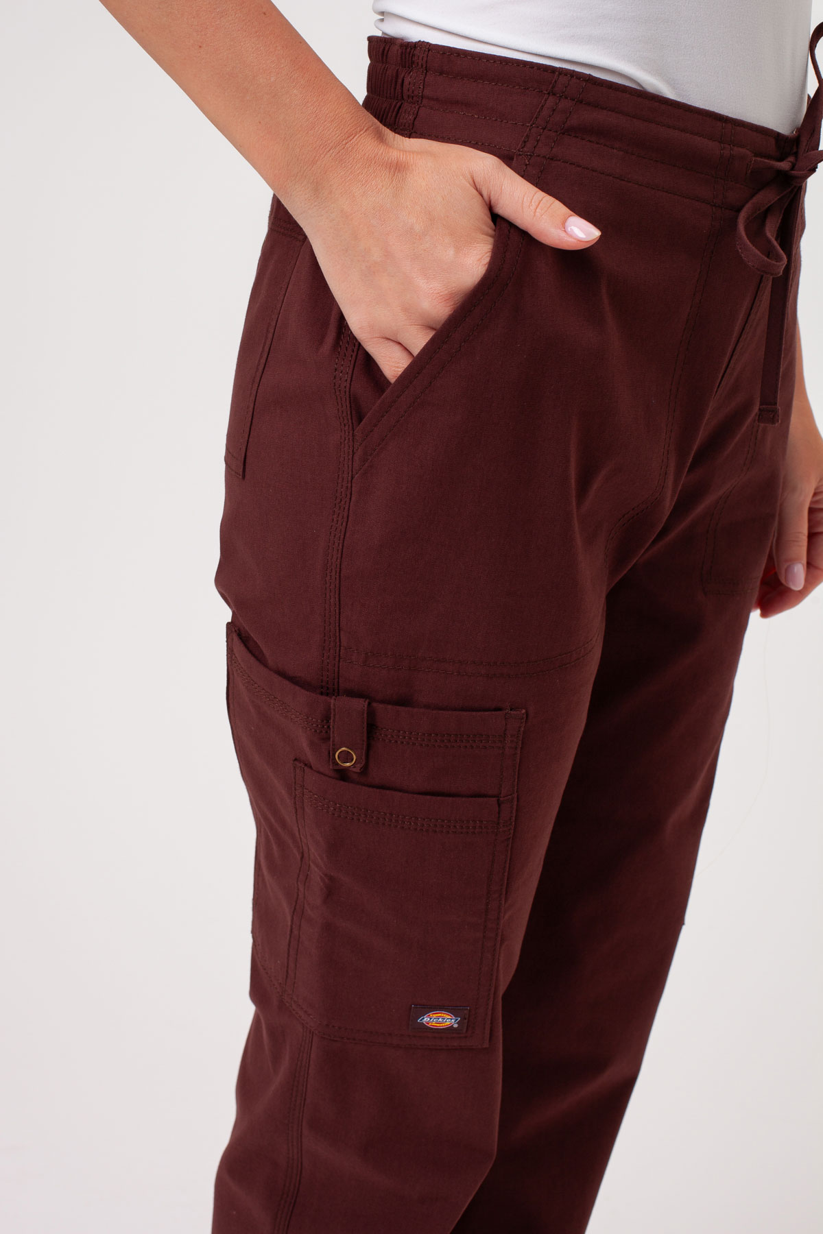 Dámské lékařské kalhoty Dickies Forge Straight Leg hnědé-2