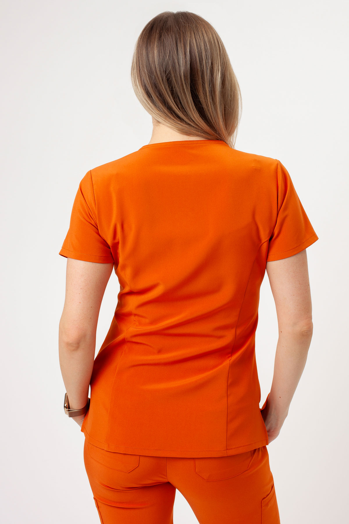 Dámská lékařská halena Dickies EDS Essentials V-Neck oranžová-2