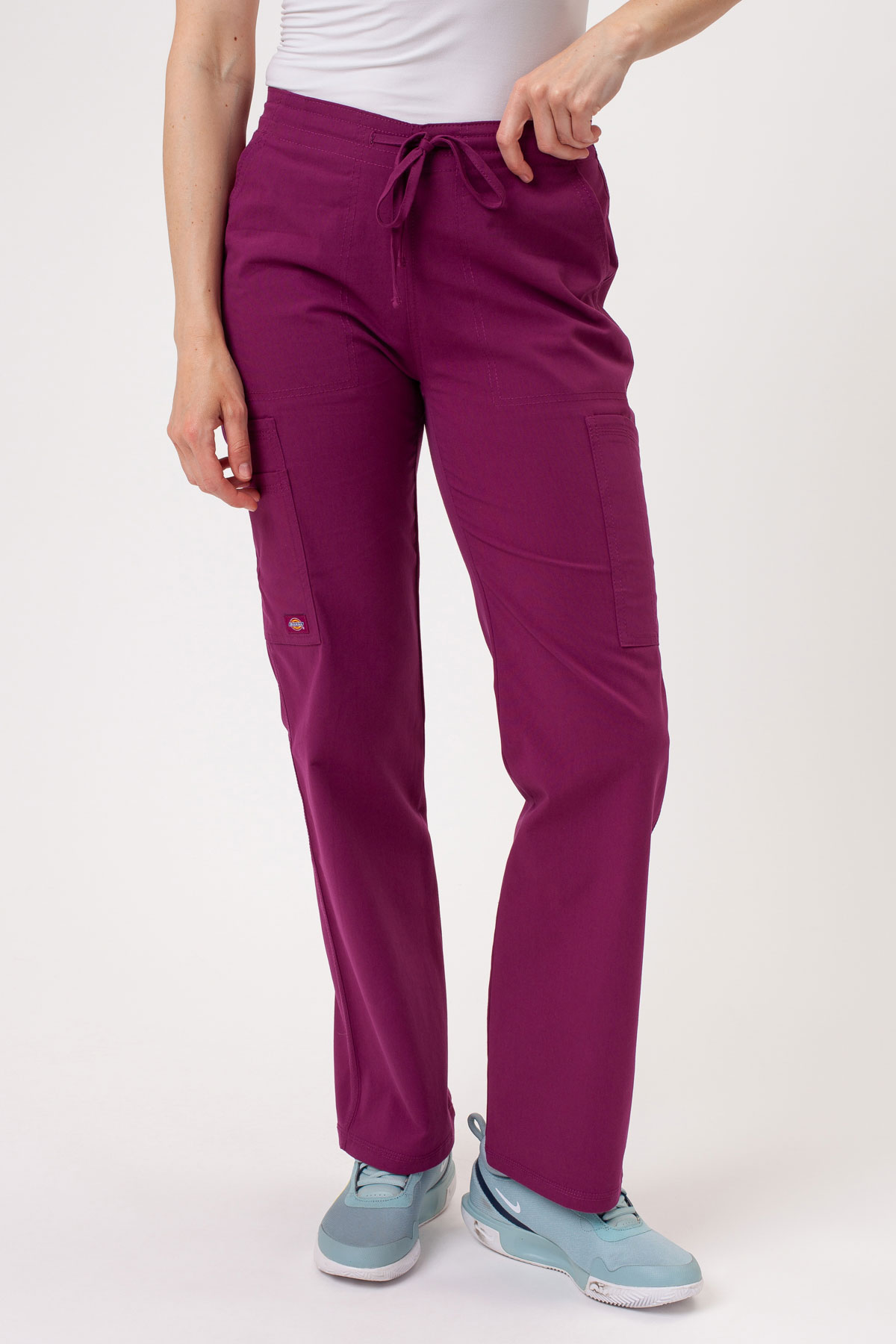 Dámská lékařská souprava Dickies Forge V-neck třešňová-8