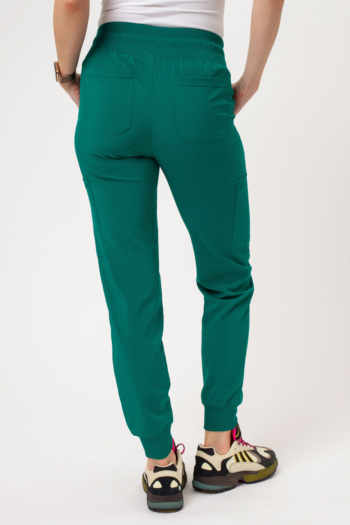 Dámské lékařské kalhoty Dickies EDS Essentials Mid Rise Jogger zelené-1