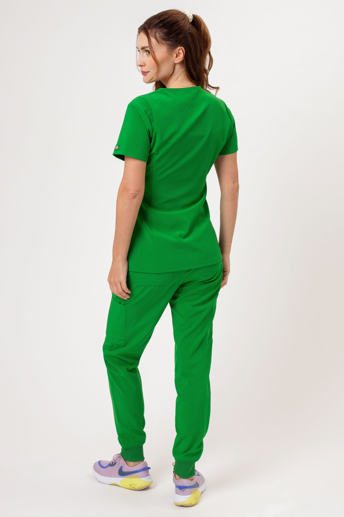 Dámská lékařská halena Dickies EDS Essentials V-Neck světle šedé-5
