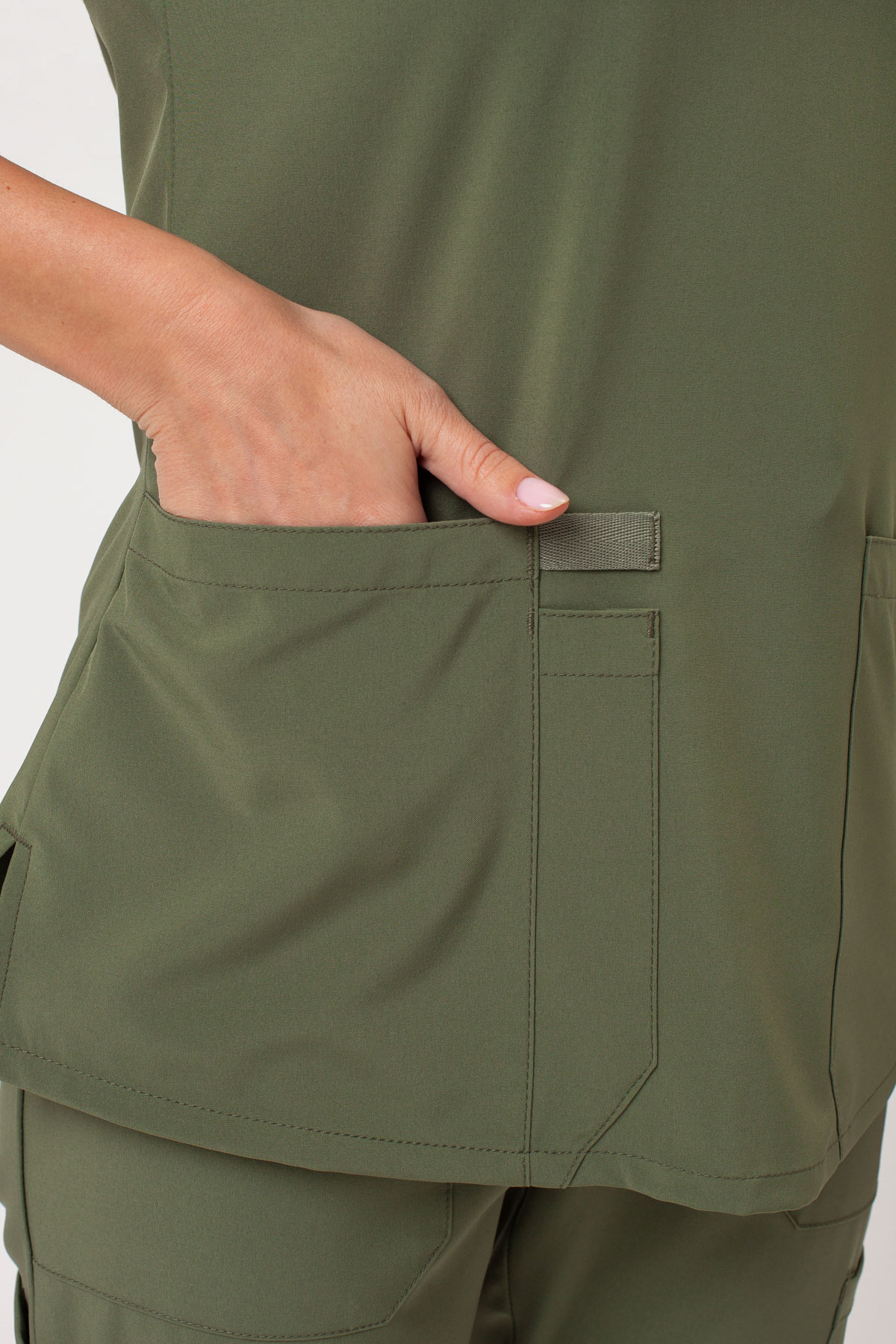 Dámská lékařská halena Dickies EDS Essentials V-Neck olivková-4
