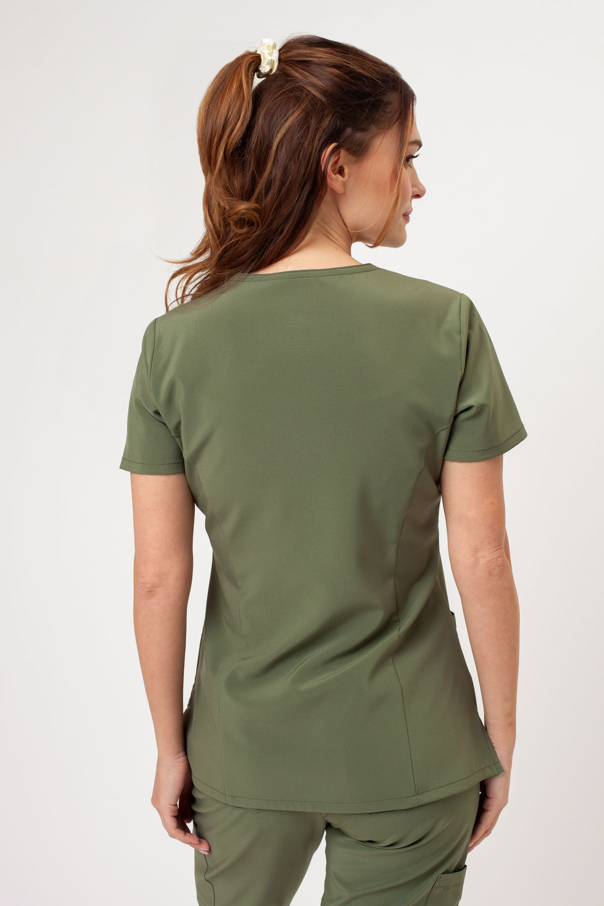 Dámská lékařská halena Dickies EDS Essentials V-Neck olivková-2