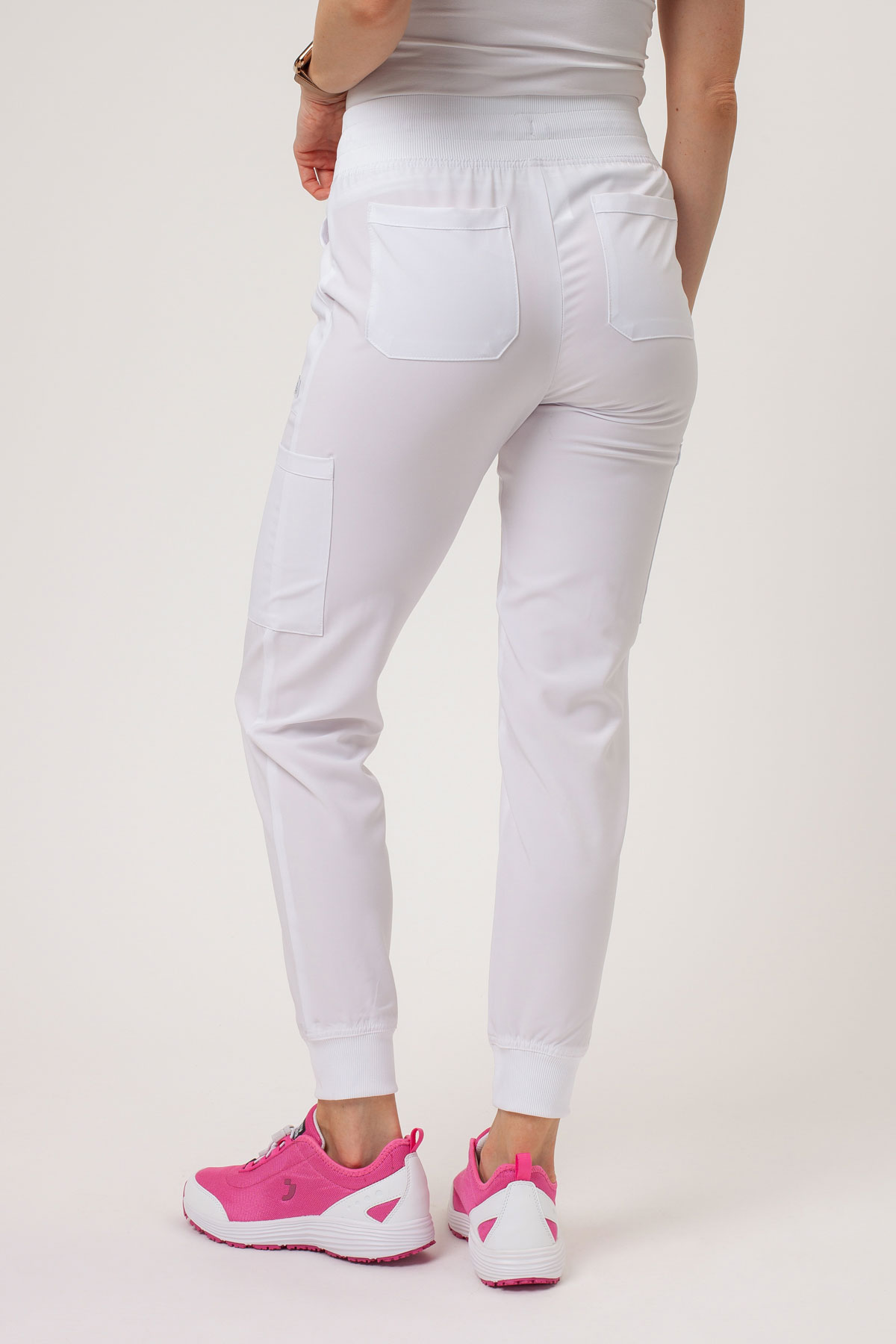Dámské lékařské kalhoty Dickies EDS Essentials Mid Rise Jogger bílé-2