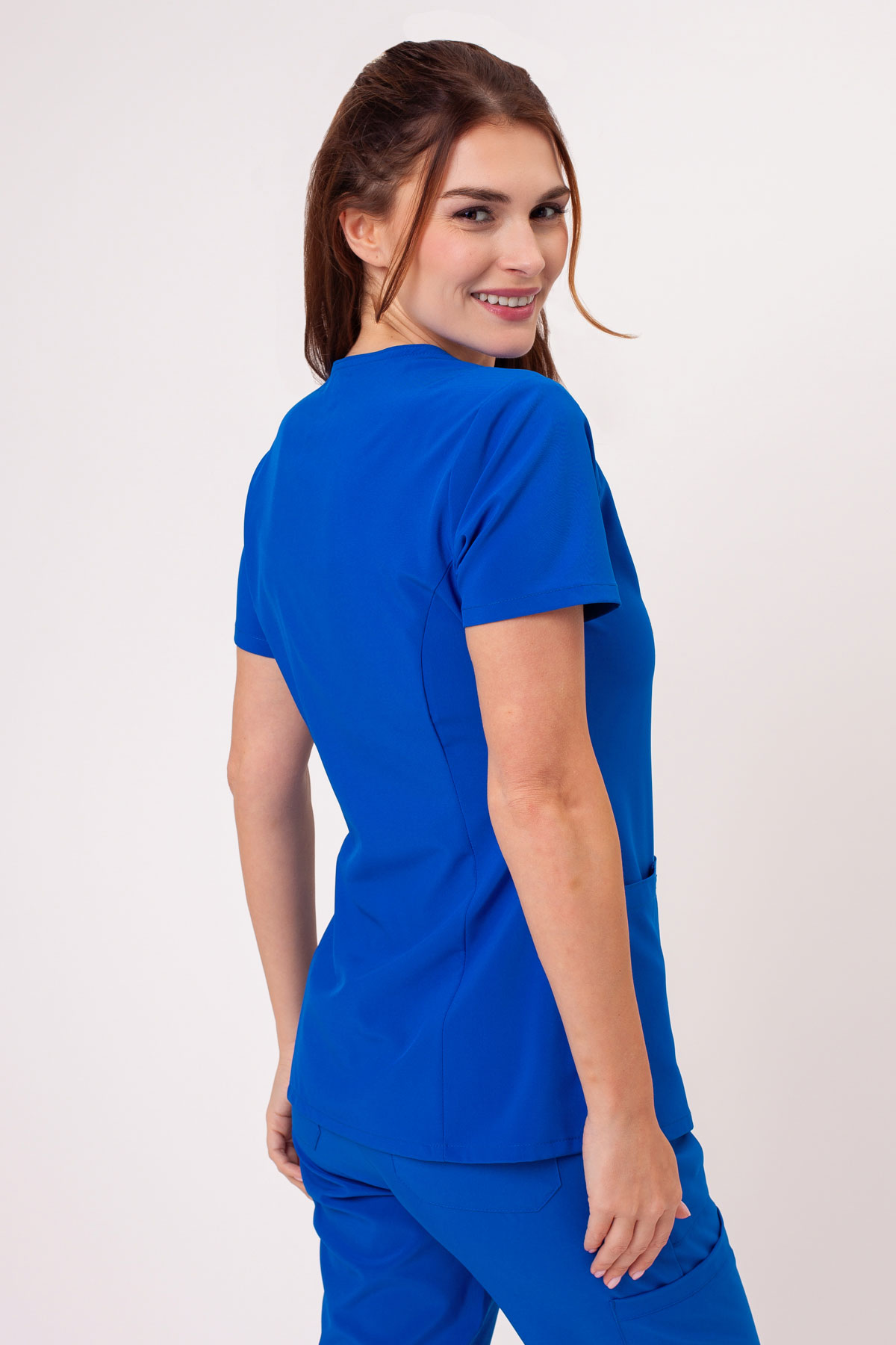 Dámská lékařská halena Dickies EDS Essentials V-Neck královsky modrá-1