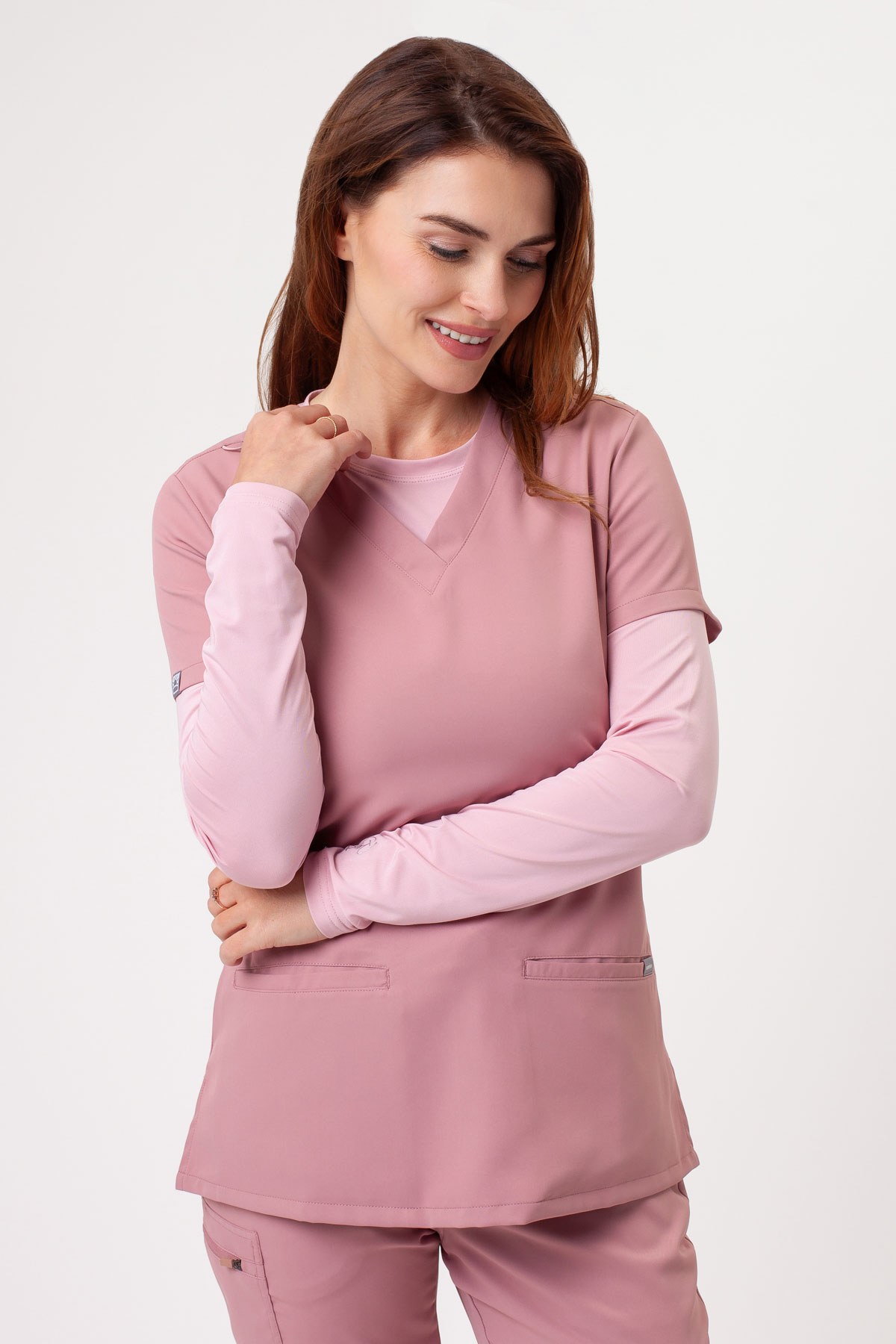 Dámská lékařská souprava Sunrise Lite Fit jogger pastelově růžová-2