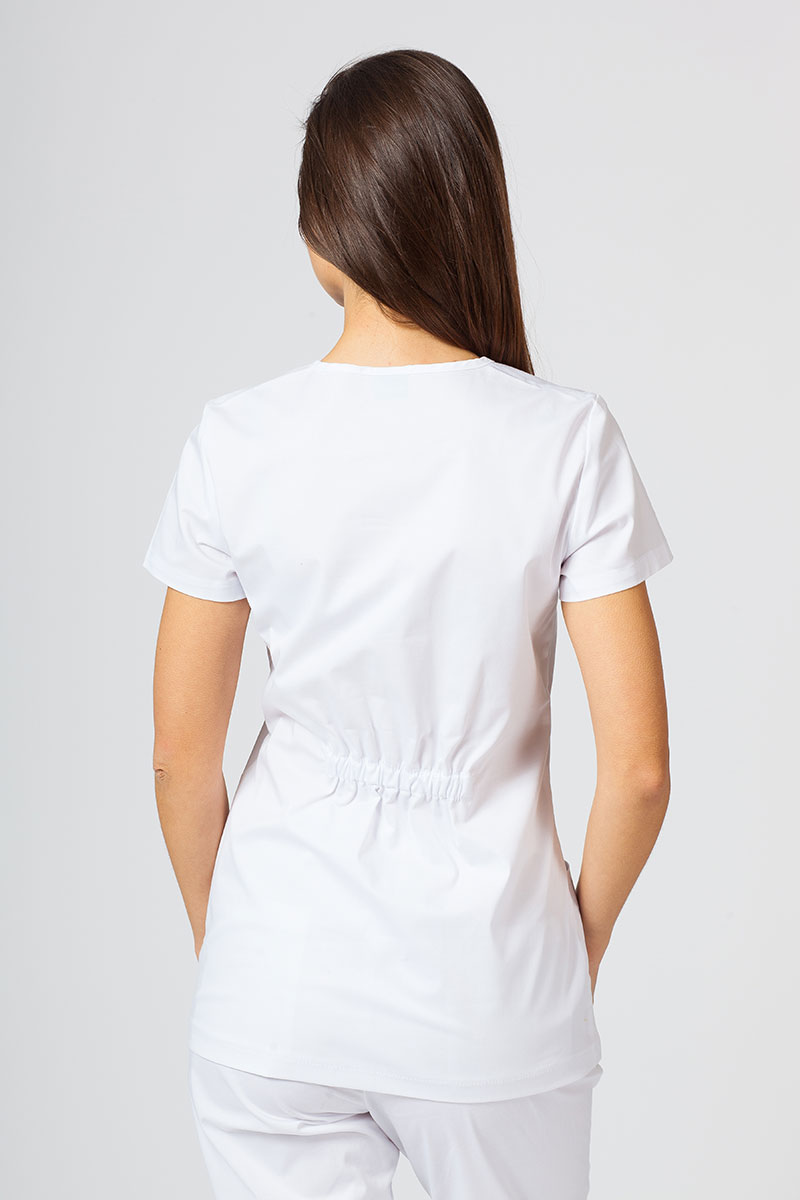 Dámská lékařská halena Sunrise Uniforms Fit (elastická), bílá-2