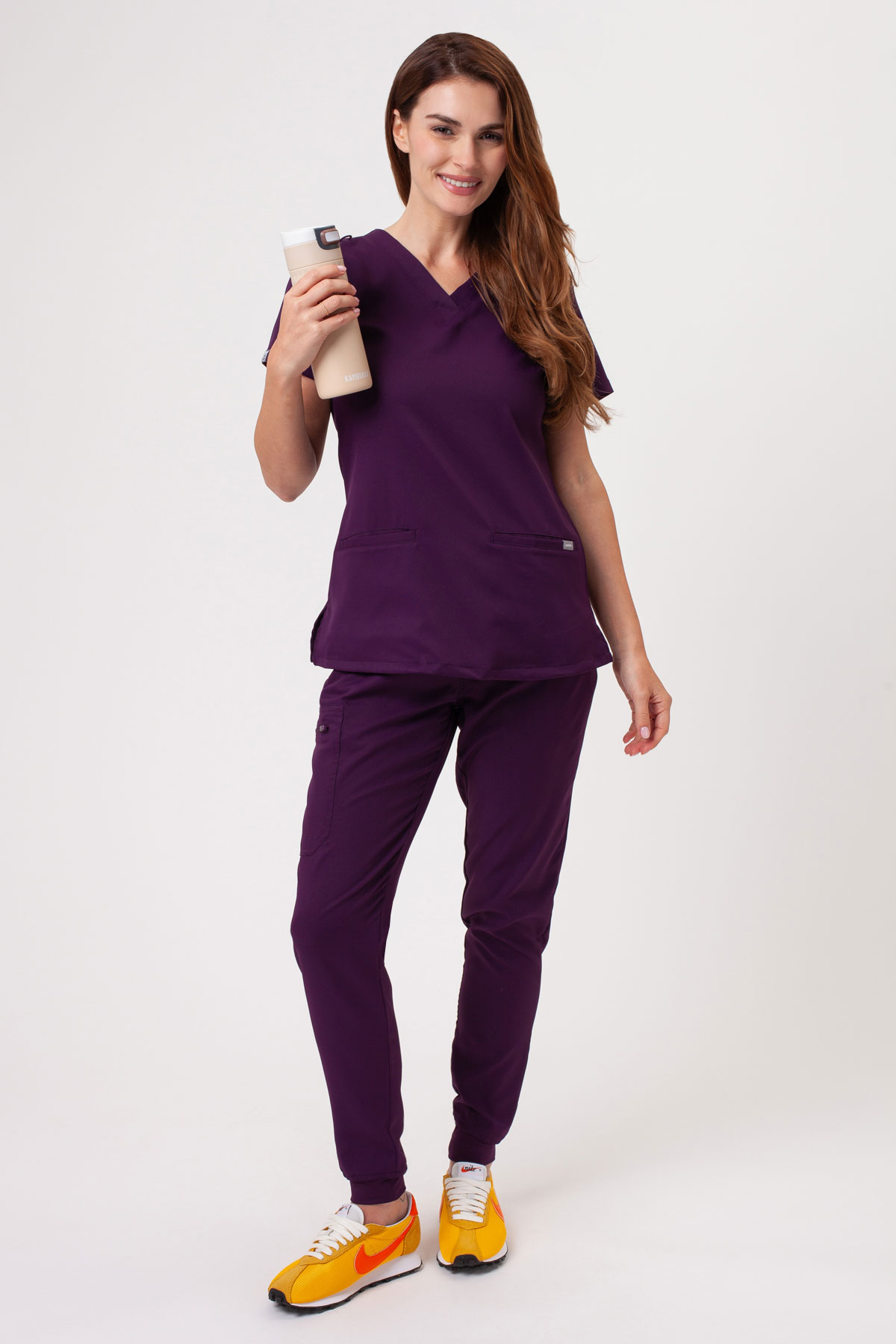 Dámské lékařské kalhoty Sunrise Lite Fit jogger lilkové-1