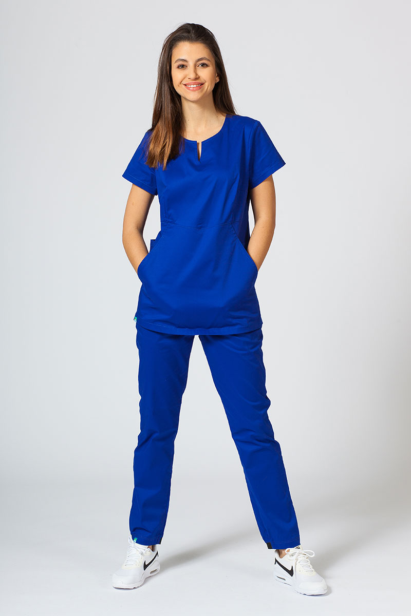 Dámská zdravotní halena Sunrise Uniforms Kangaroo (elastická), tmavě modrá-5