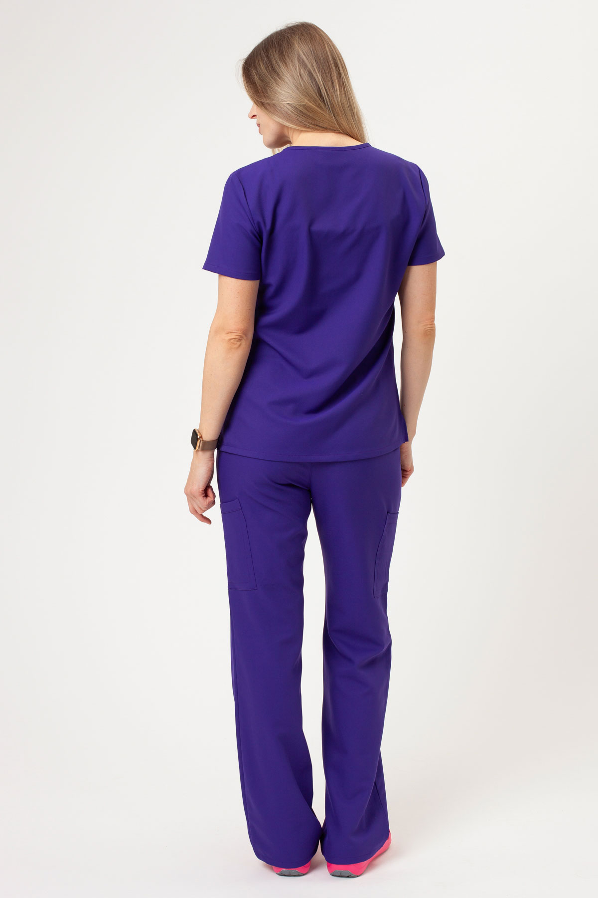 Dámská lékařská halena Cherokee Ultra V-neck Top fialová-5