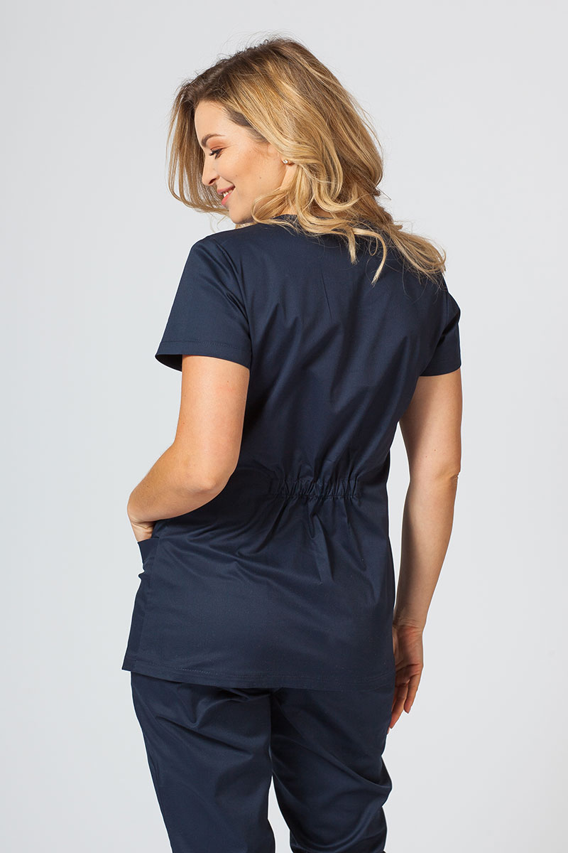 Dámská lékařská halena Sunrise Uniforms Fit (elastická), námořnická modř-1