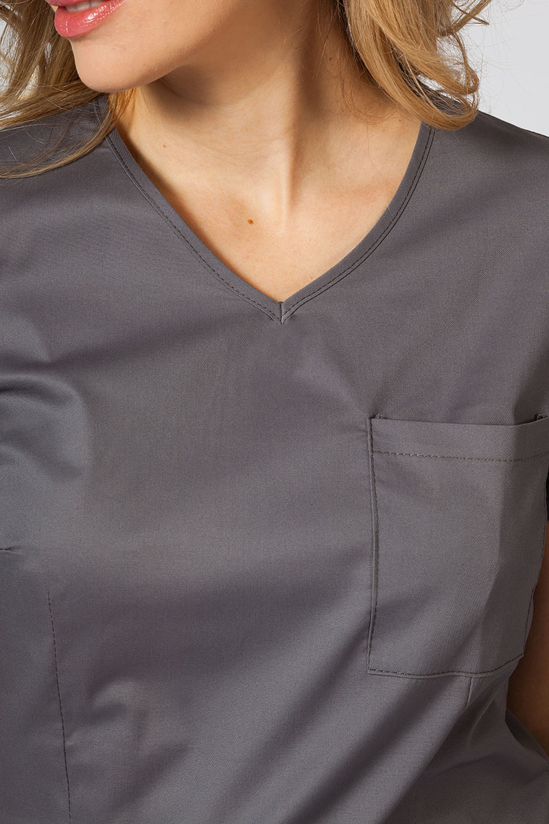 Dámská lékařská halena Sunrise Uniforms Fit (elastická), šedá-5
