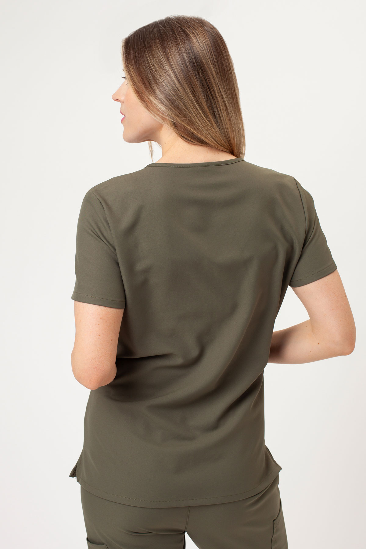 Dámská lékařská halena Cherokee Ultra V-neck Top olivková-1