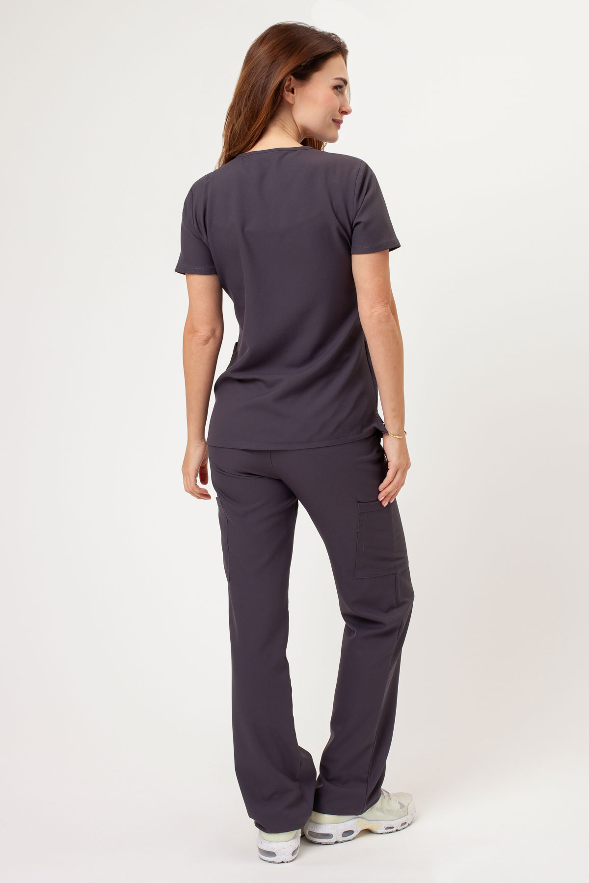 Dámská lékařská souprava Cherokee Ultra V-neck šedá-2