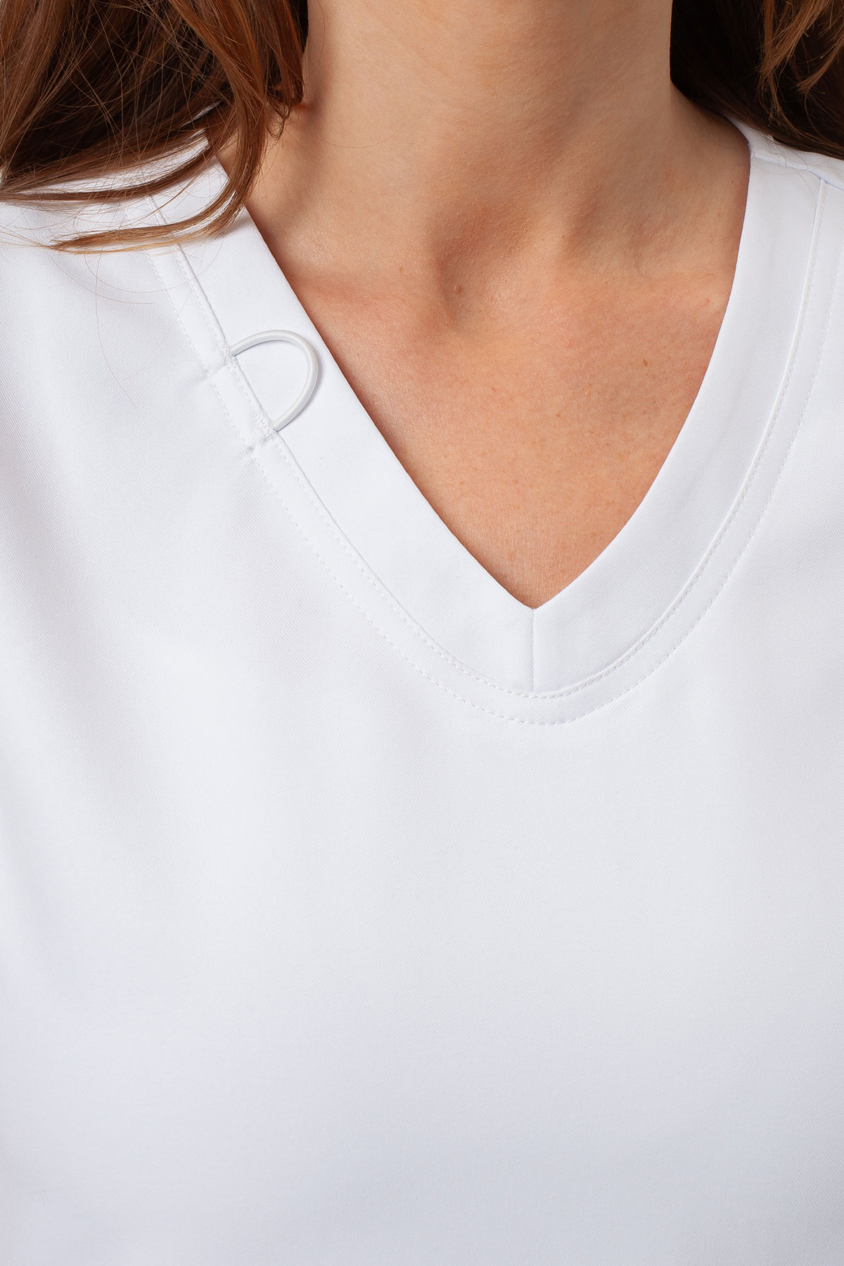 Dámská lékařská halena Cherokee Ultra V-neck Top bílá-3