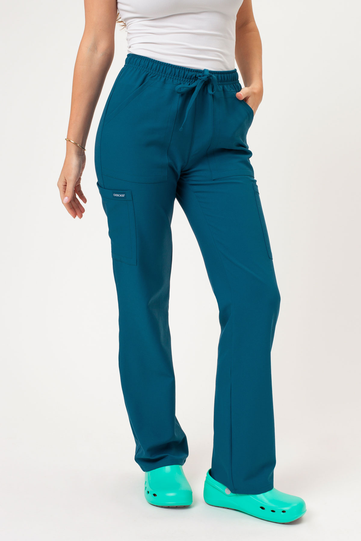 Dámská lékařská souprava Cherokee Ultra V-neck karaibsky modrá-7