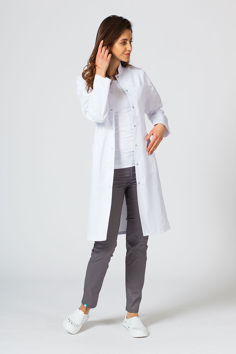 Lékařský dámský plášť F01 Sunrise Uniforms bílý-1