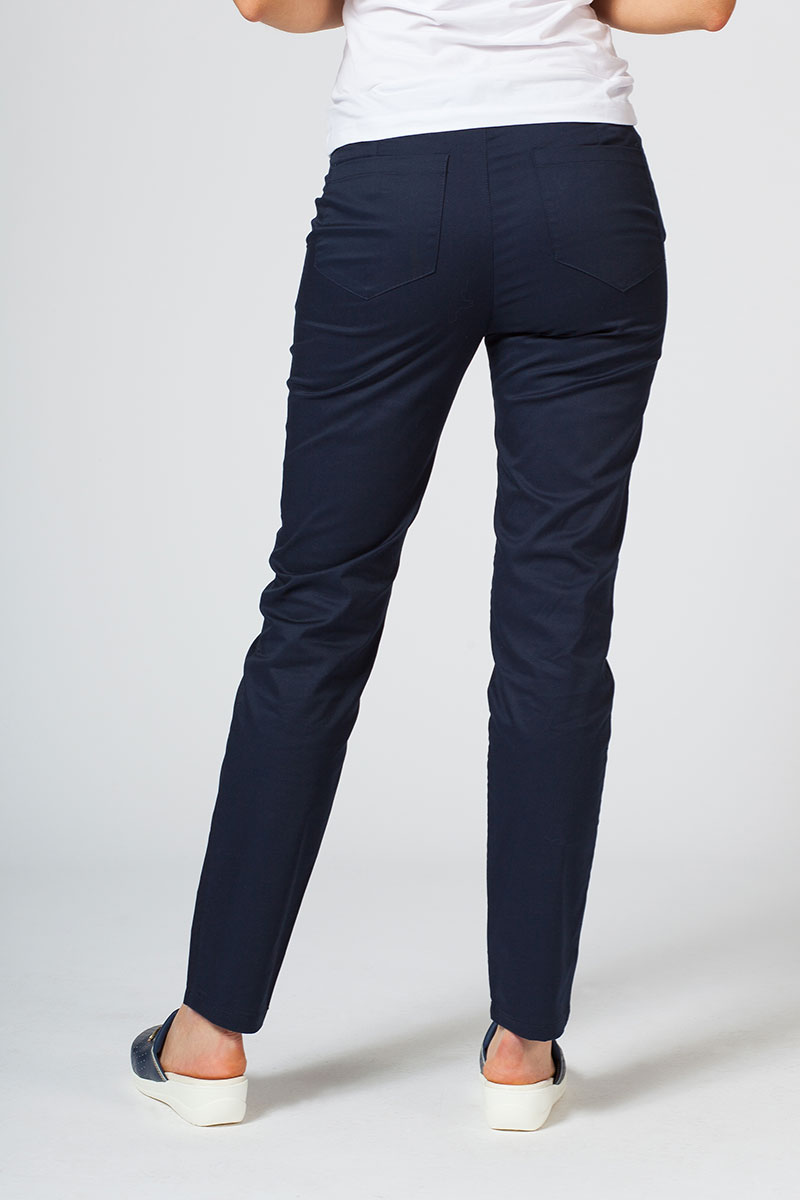Dámské lékařské kalhoty Slim (elastic) Sunrise Uniforms námořnická modř-1