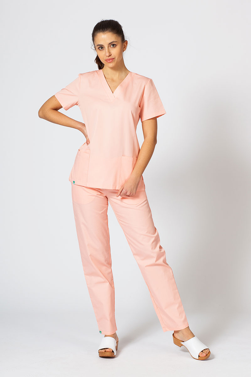 Univerzální lékařské kalhoty Sunrise Uniforms Basic Regular lososové-4