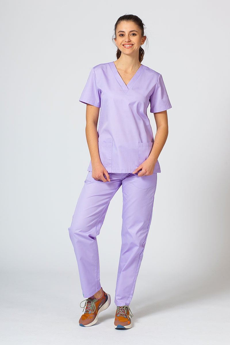 Dámské lékařské kalhoty Sunrise Uniforms Basic Regular levandulové-4