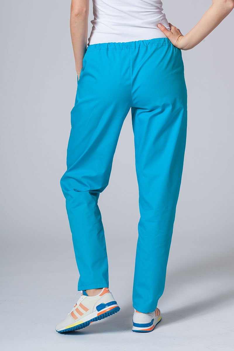 Univerzální lékařské kalhoty Sunrise Uniforms Basic Regular tyrkysové promo-2