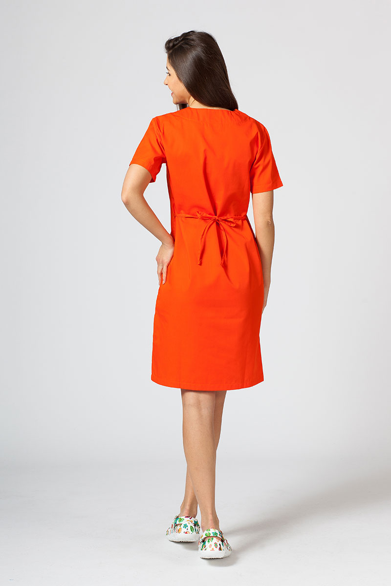Lékařské jednoduché šaty Sunrise Uniforms oranžové-1