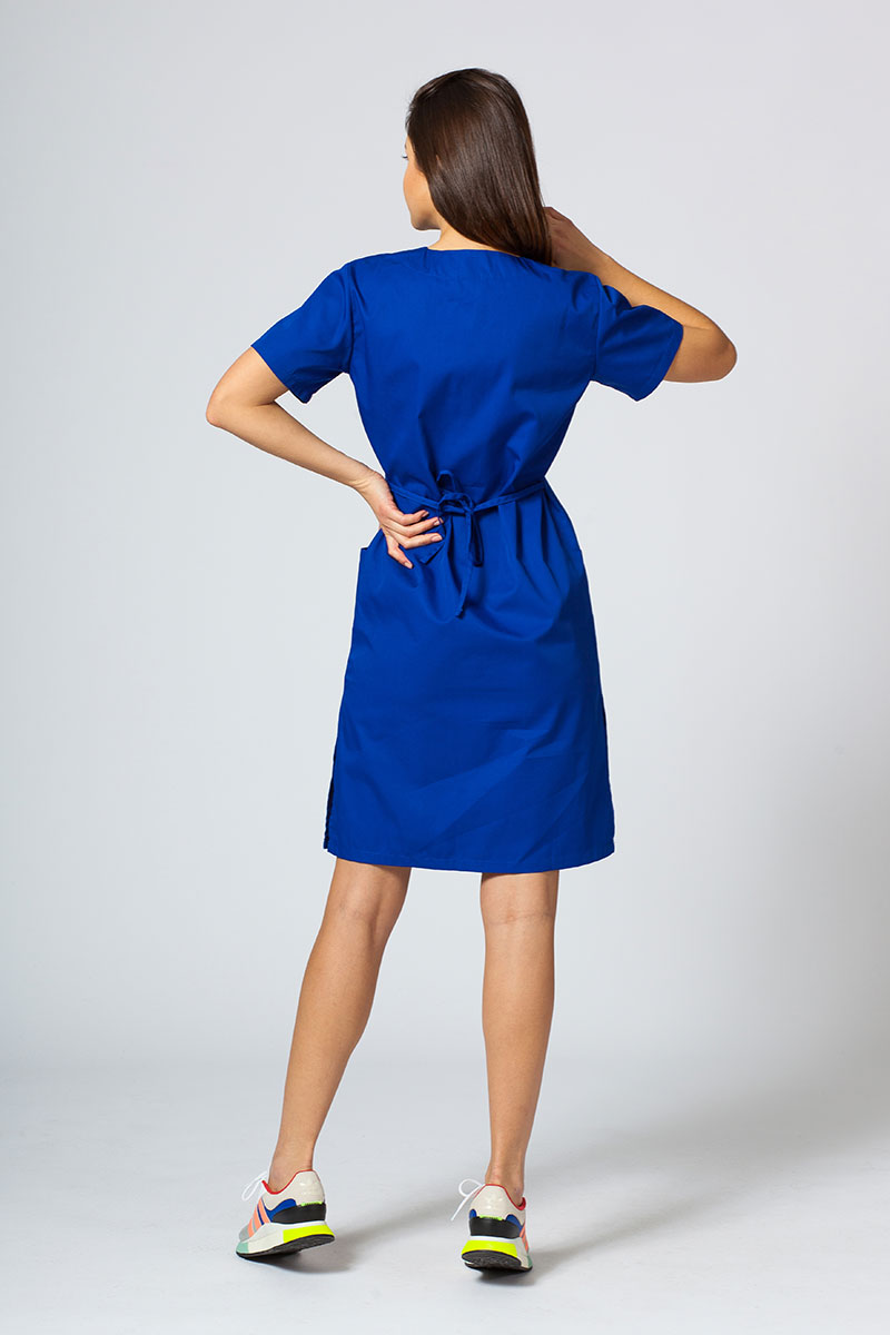Lékařské jednoduché šaty Sunrise Uniforms tmávě modré-1