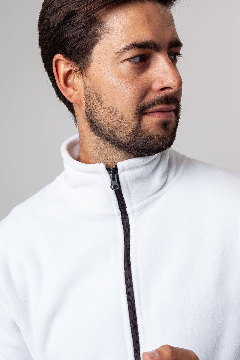 Pánská fleecová mikina Malfini Shift (GRS standard) bílá-6