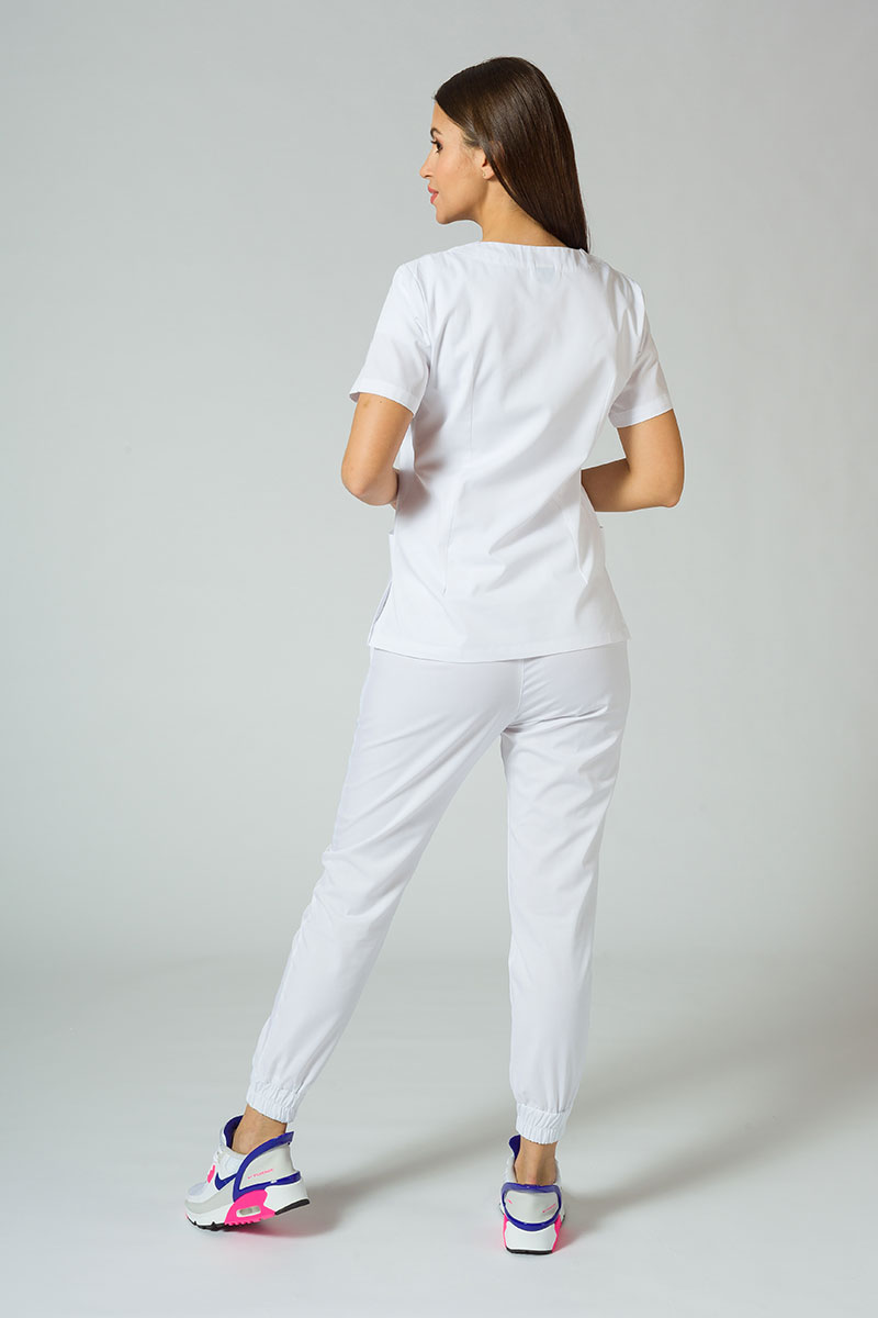 Lékařské kalhoty Sunrise Uniforms Easy jogger bílé-5