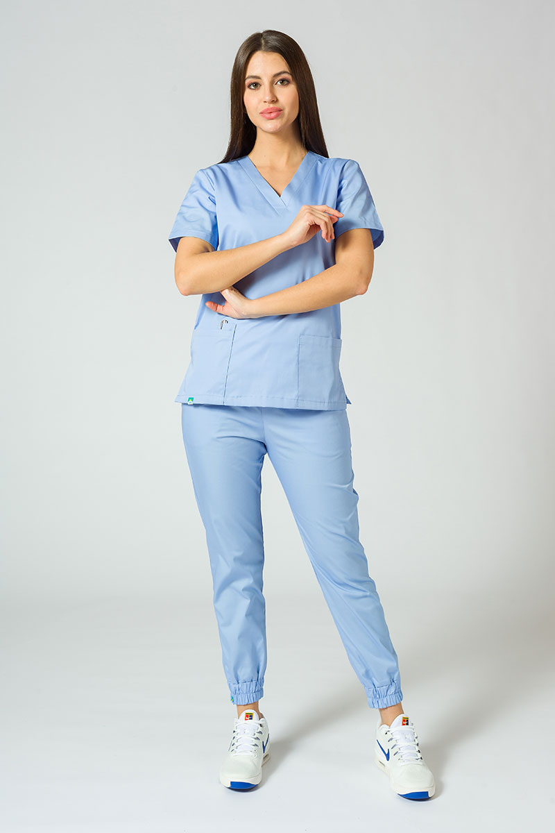 Lékařské kalhoty Sunrise Uniforms Easy jogger klasicky modré-3