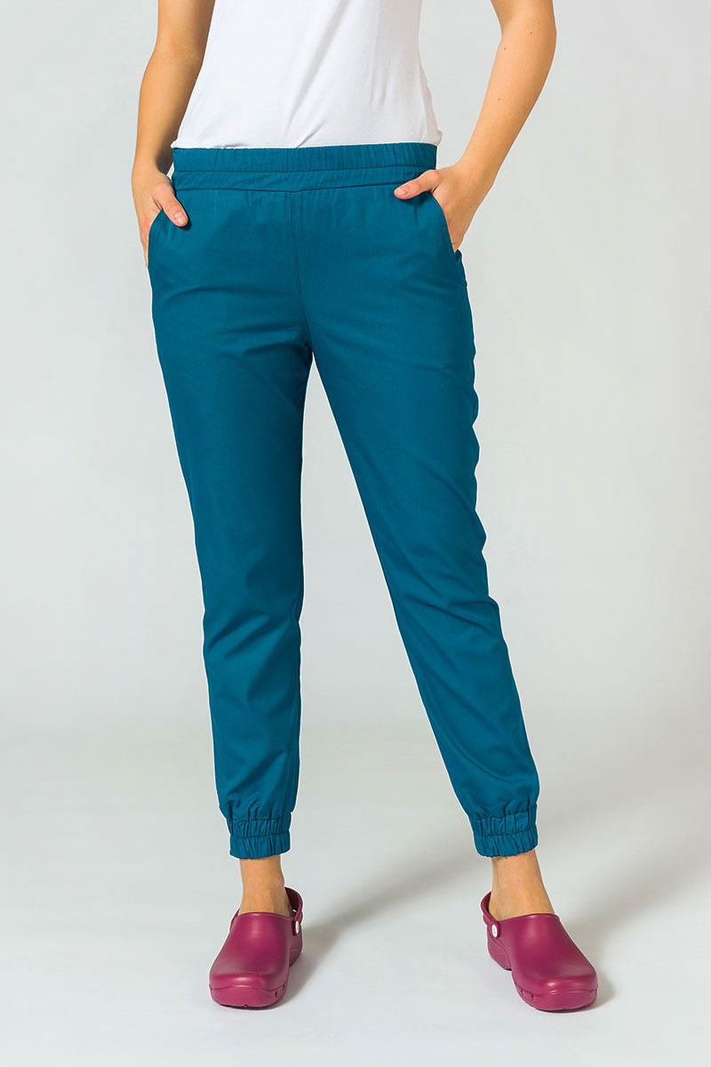 Lékařská souprava Sunrise Uniforms Basic Jogger karaibsky modrá (s kalhotami Easy)-5