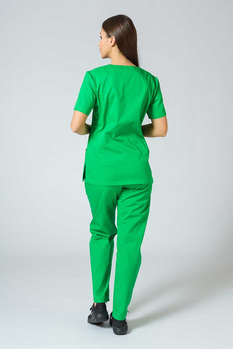 Lékařská dámská halena Sunrise Uniforms Basic Light zelené jablko-5