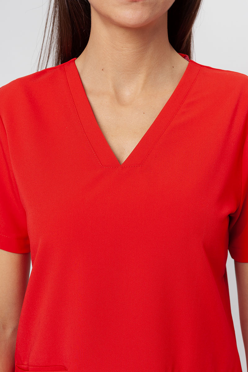 Lékařská halena Sunrise Uniforms Premium Joy šťavnatá červená-3