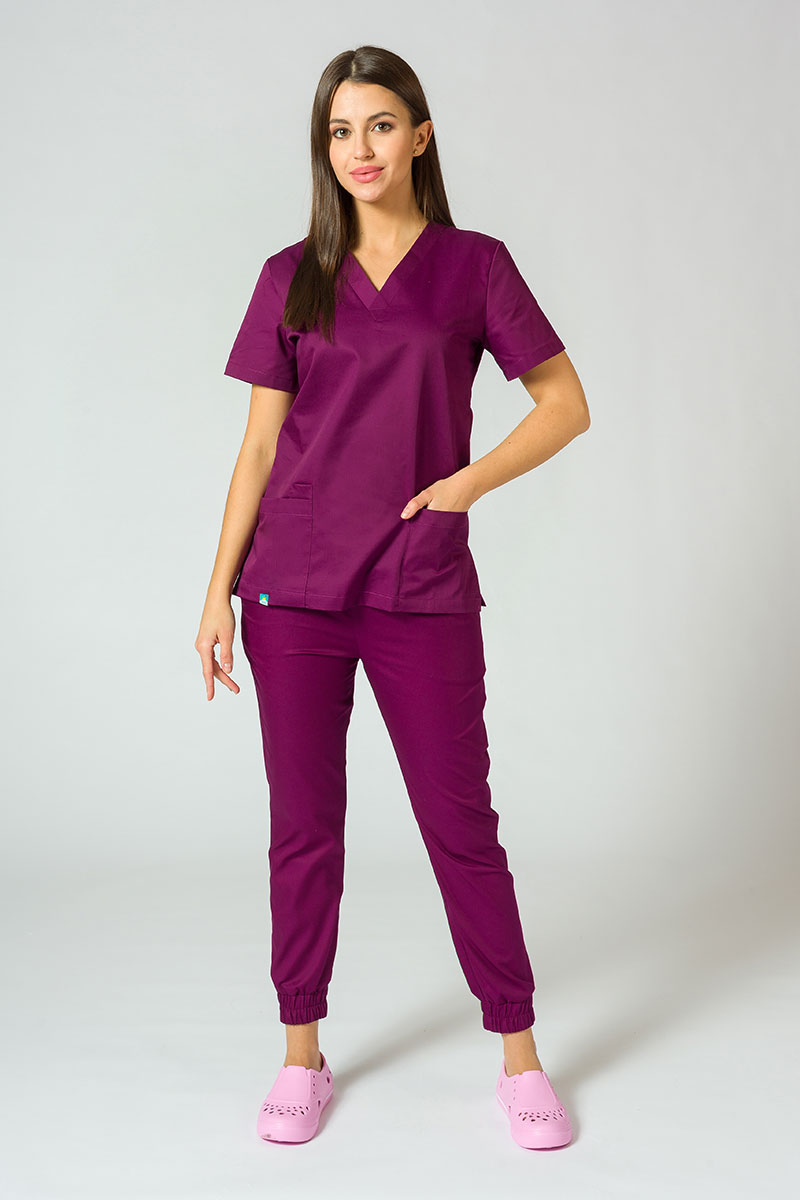 Lékařské kalhoty Sunrise Uniforms Easy jogger lilkové-2