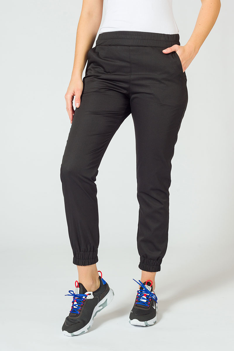 Lékařská souprava Sunrise Uniforms Basic Jogger černá (s kalhotami Easy)-2