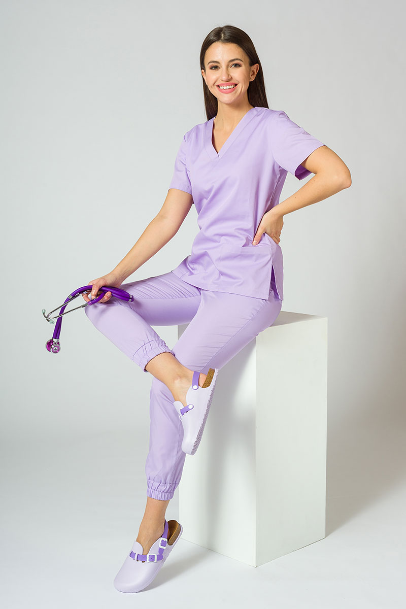 Lékařská souprava Sunrise Uniforms Basic Jogger levandulová (s kalhotami Easy)-1