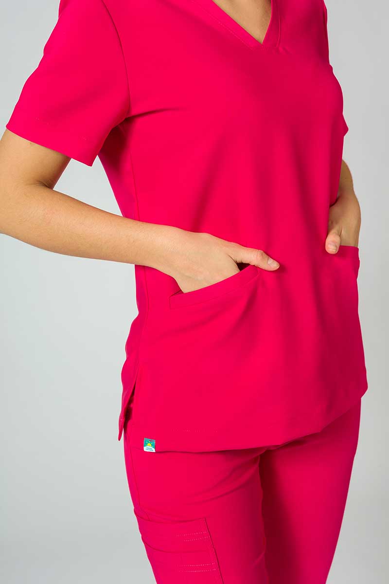 Lékařská halena Sunrise Uniforms Premium Joy malinová-5