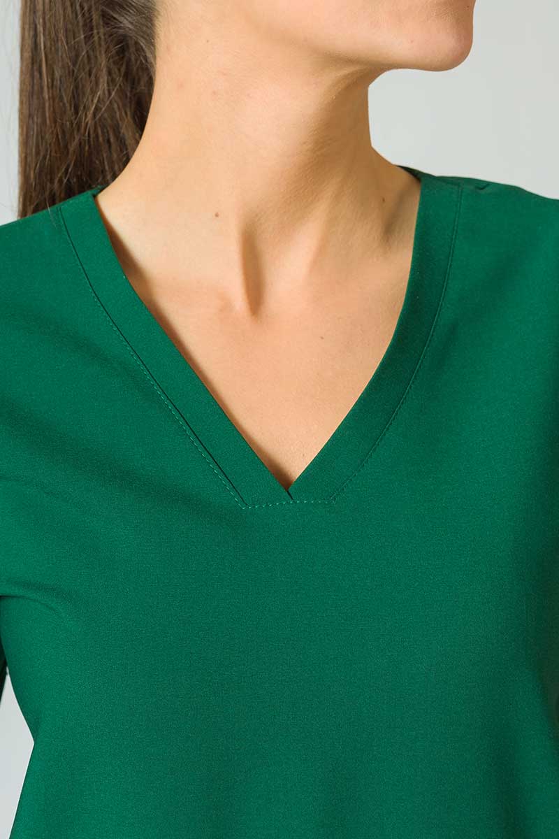 Lékařská halena Sunrise Uniforms Premium Joy tmavě zelená-6