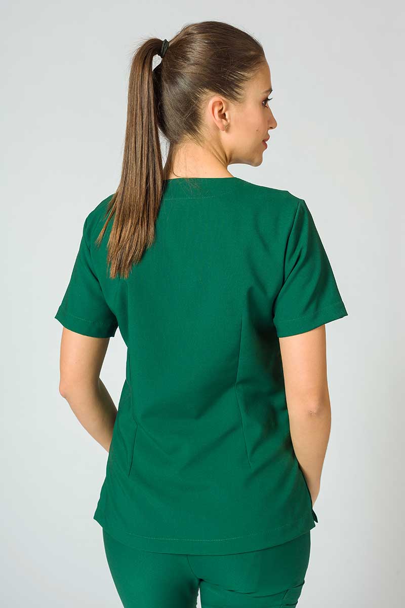 Lékařská halena Sunrise Uniforms Premium Joy tmavě zelená-5