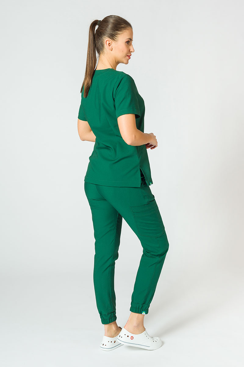 Lékařská halena Sunrise Uniforms Premium Joy tmavě zelená-3