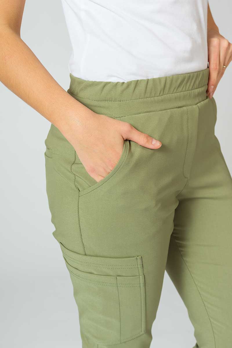 Dámské kalhoty Sunrise Uniforms Premium Chill jogger olivkové-5
