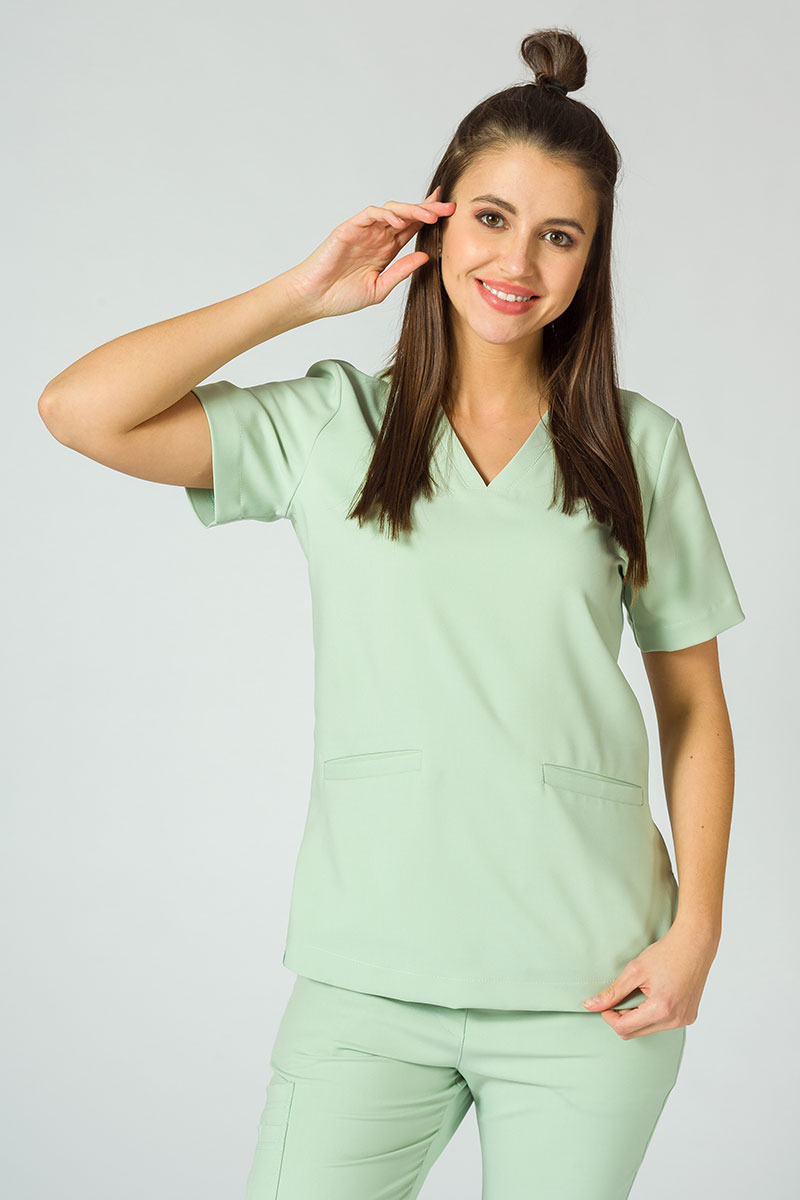 Lékařská souprava Sunrise Uniforms Premium (halena Joy, kalhoty Chill) pistáciové-2