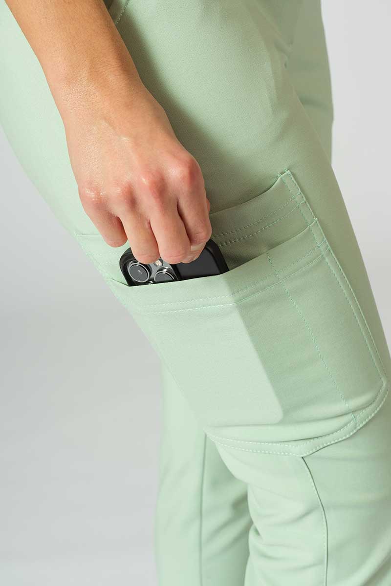 Dámské lékařské kalhoty Sunrise Uniforms Premium Chill jogger pistáciové-4