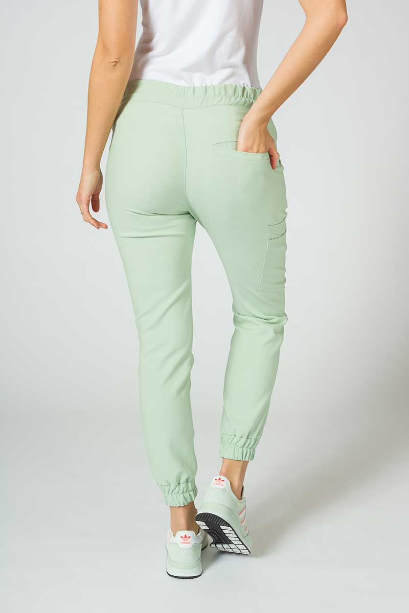 Dámské lékařské kalhoty Sunrise Uniforms Premium Chill jogger pistáciové-1
