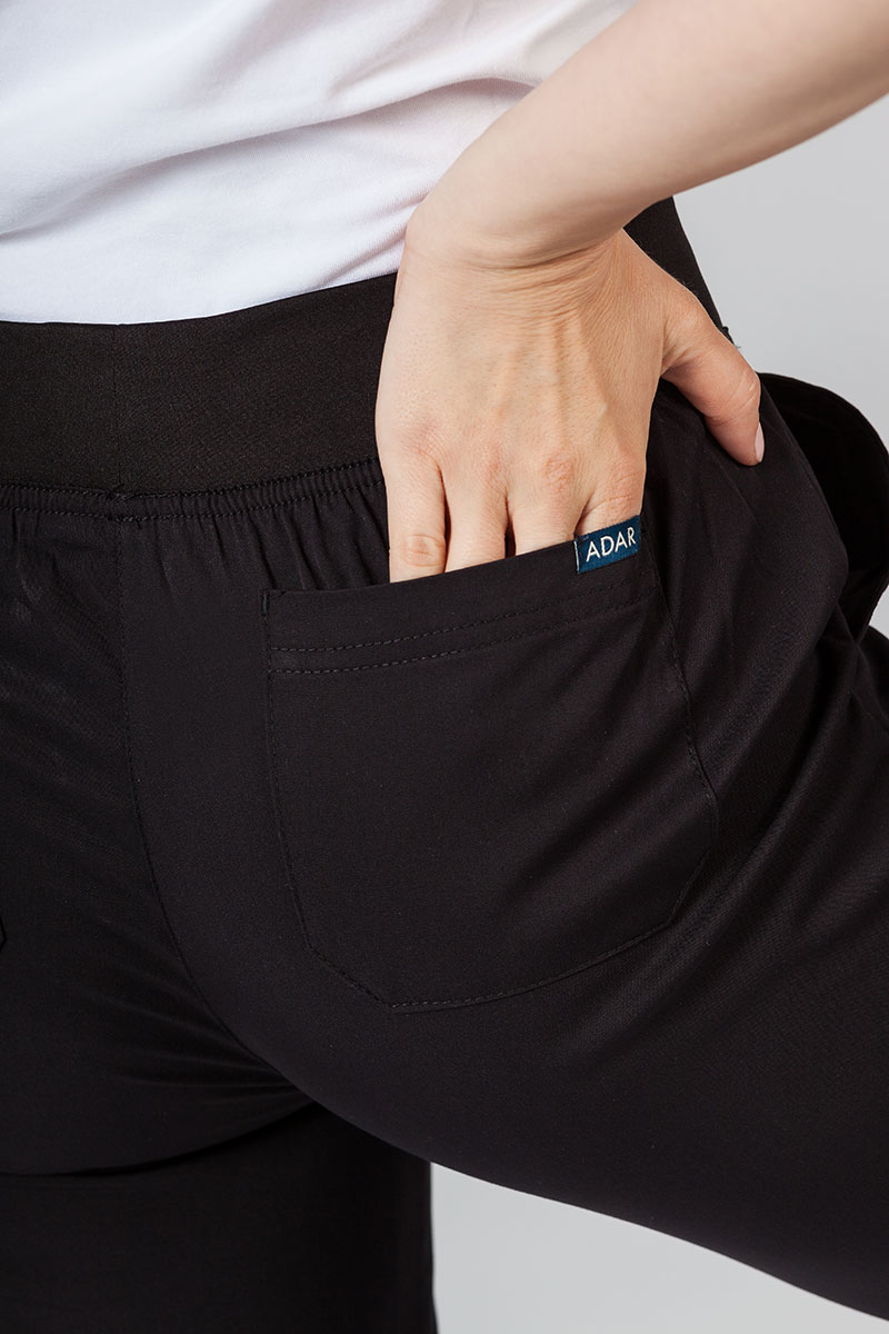 Dámské kalhoty Adar Uniforms Leg Yoga černé-6
