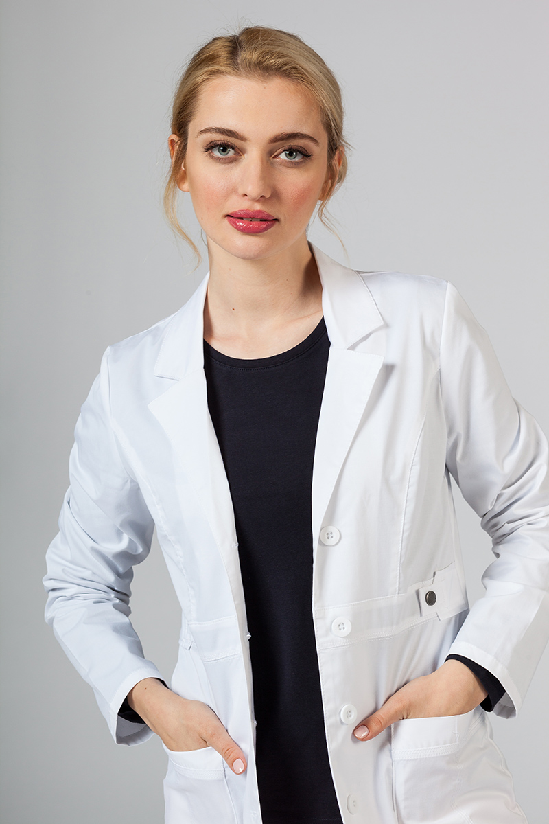 Lékařský plášť Adar Uniforms Tab-Waist bílý (elastický)-6