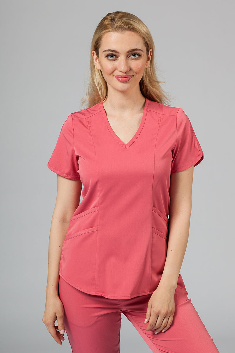 Lékařská souprava Adar Uniforms Yoga růžová (s halenou Modern - elastic)-2