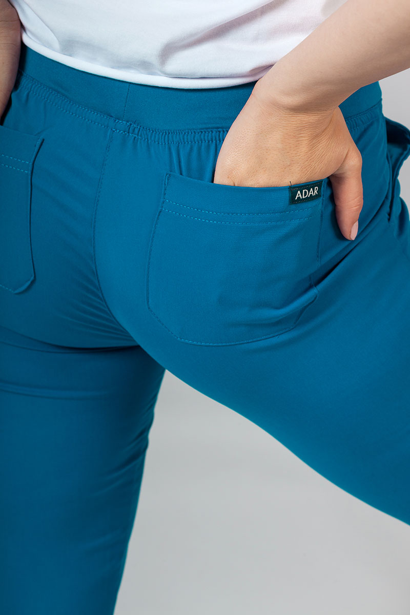 Dámské kalhoty Adar Uniforms Leg Yoga královsky modré-4